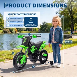 12V Kids Electric Motorcycle Ride - Thumbnail Image 2