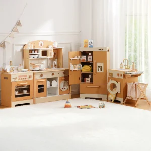 Robud Kids Wooden Play Kitchen - Thumbnail Image 2
