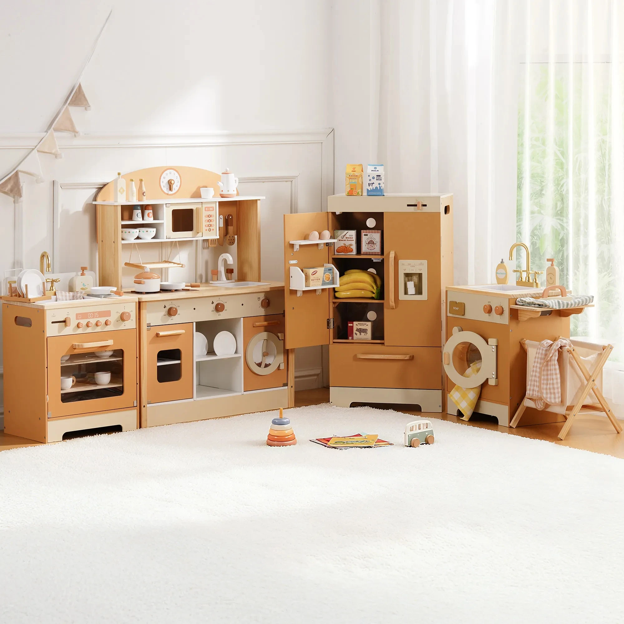 Robud Kids Wooden Play Kitchen - Image 2