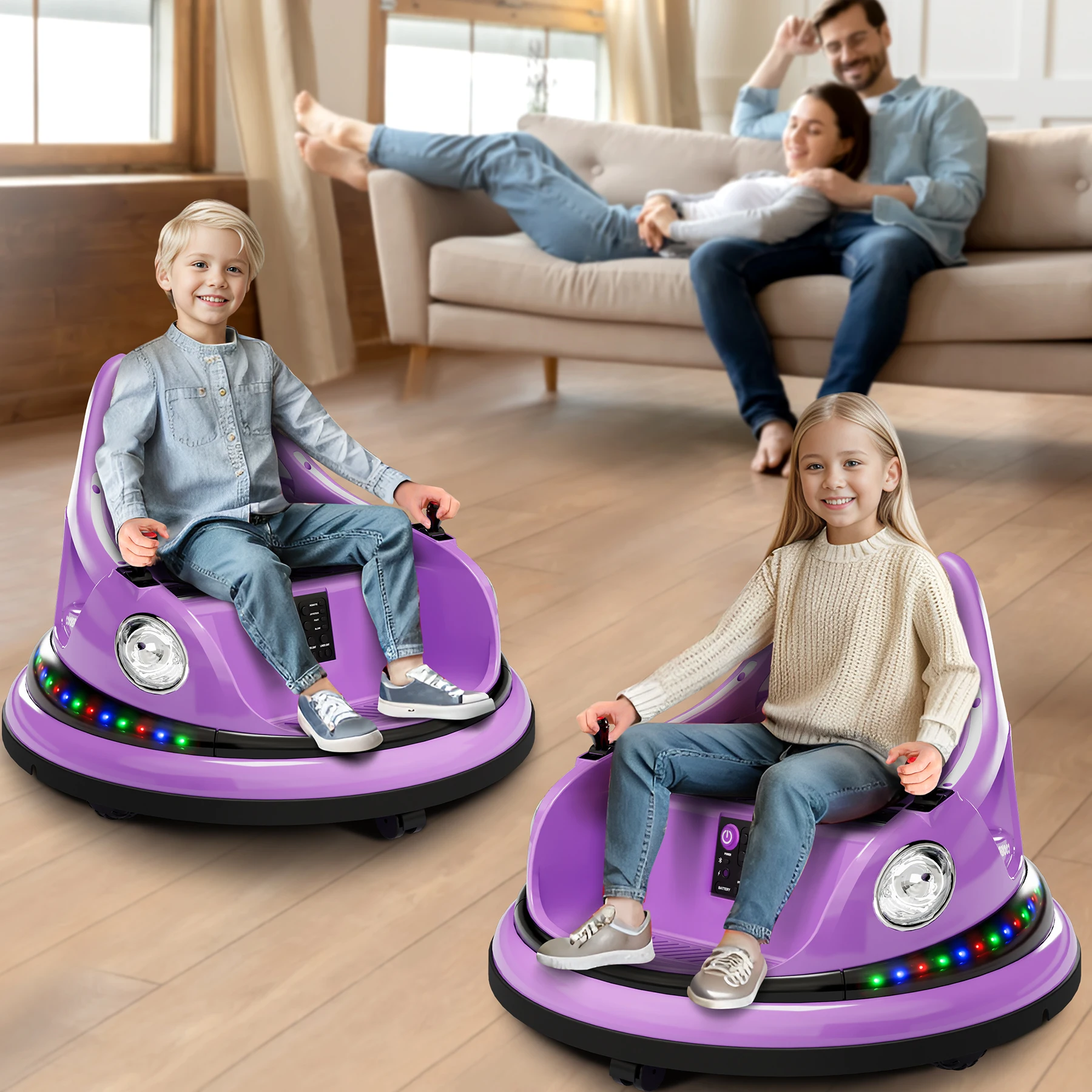 12V Kids Electric Bumper Car Ride - Image 1