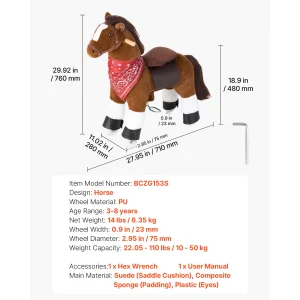 Kids Ride On Horse - Thumbnail Image 5