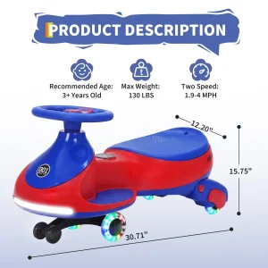 12V Electric Wiggle Car - Thumbnail Image 2