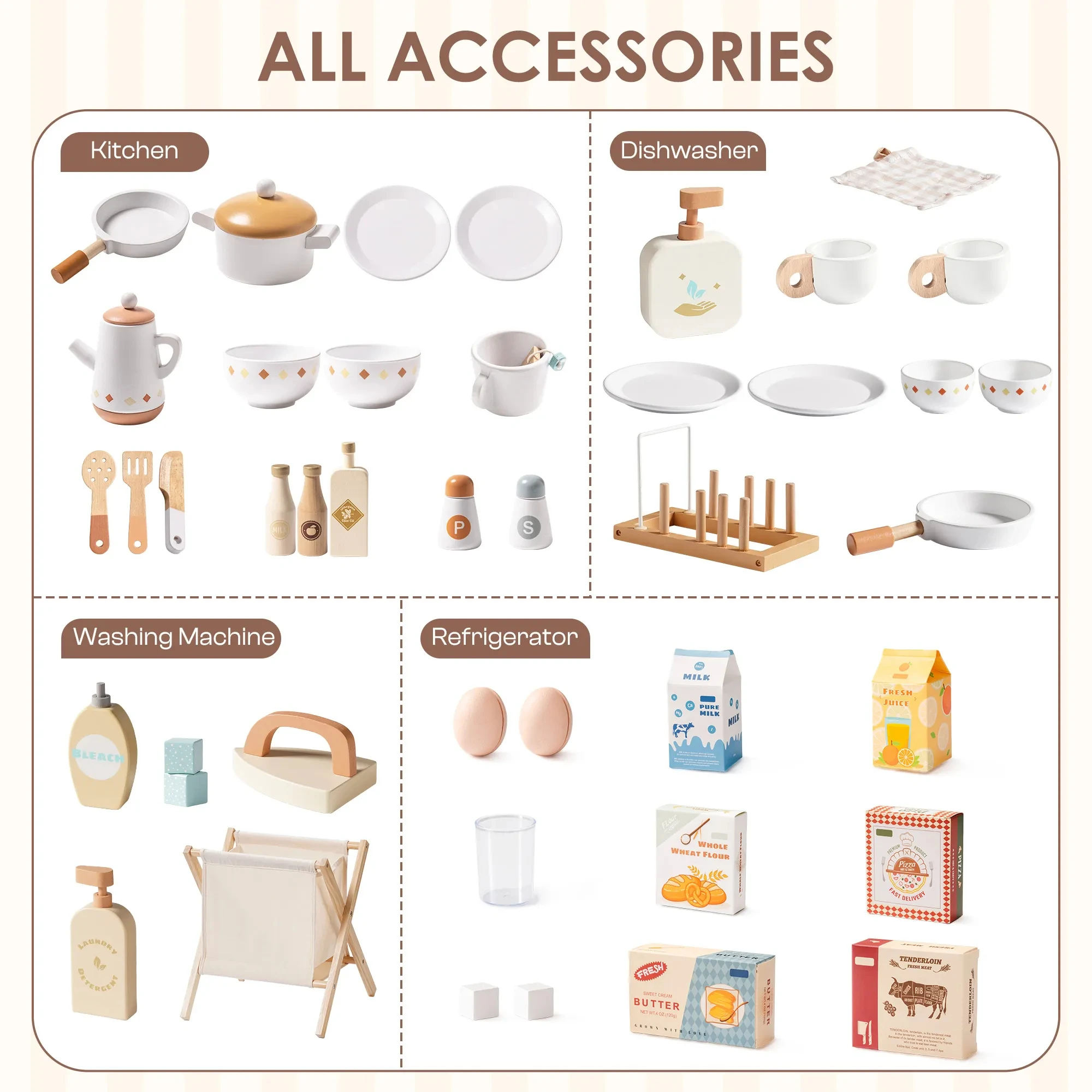 Robud Kids Wooden Play Kitchen - Image 4