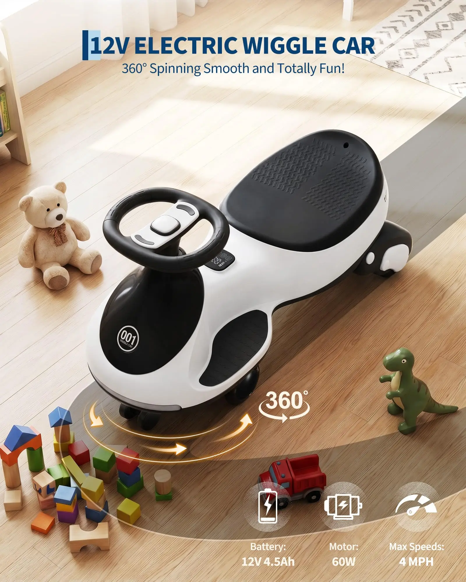 12V Electric Wiggle Car For Kids - Image 2