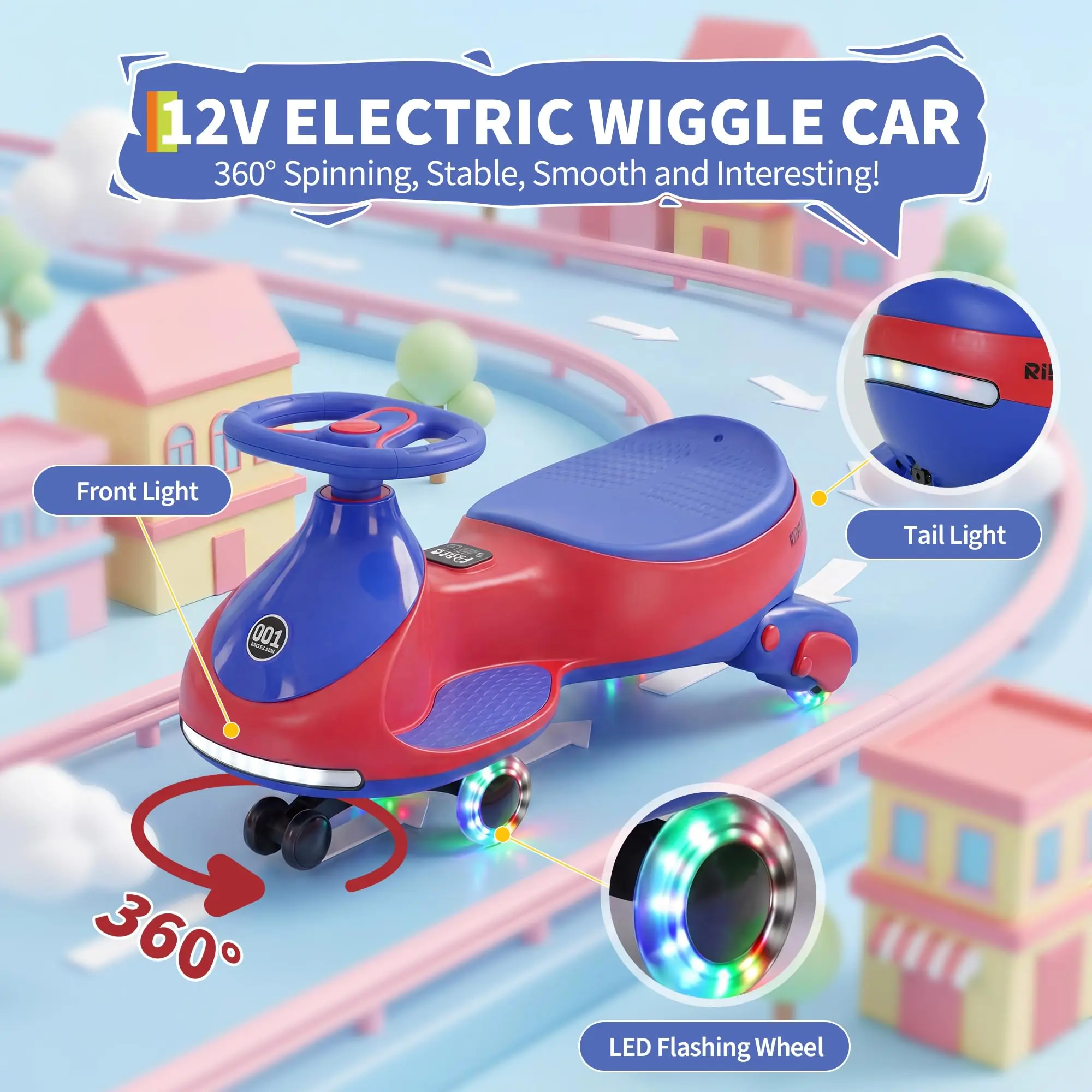 12V Electric Wiggle Car - Image 4