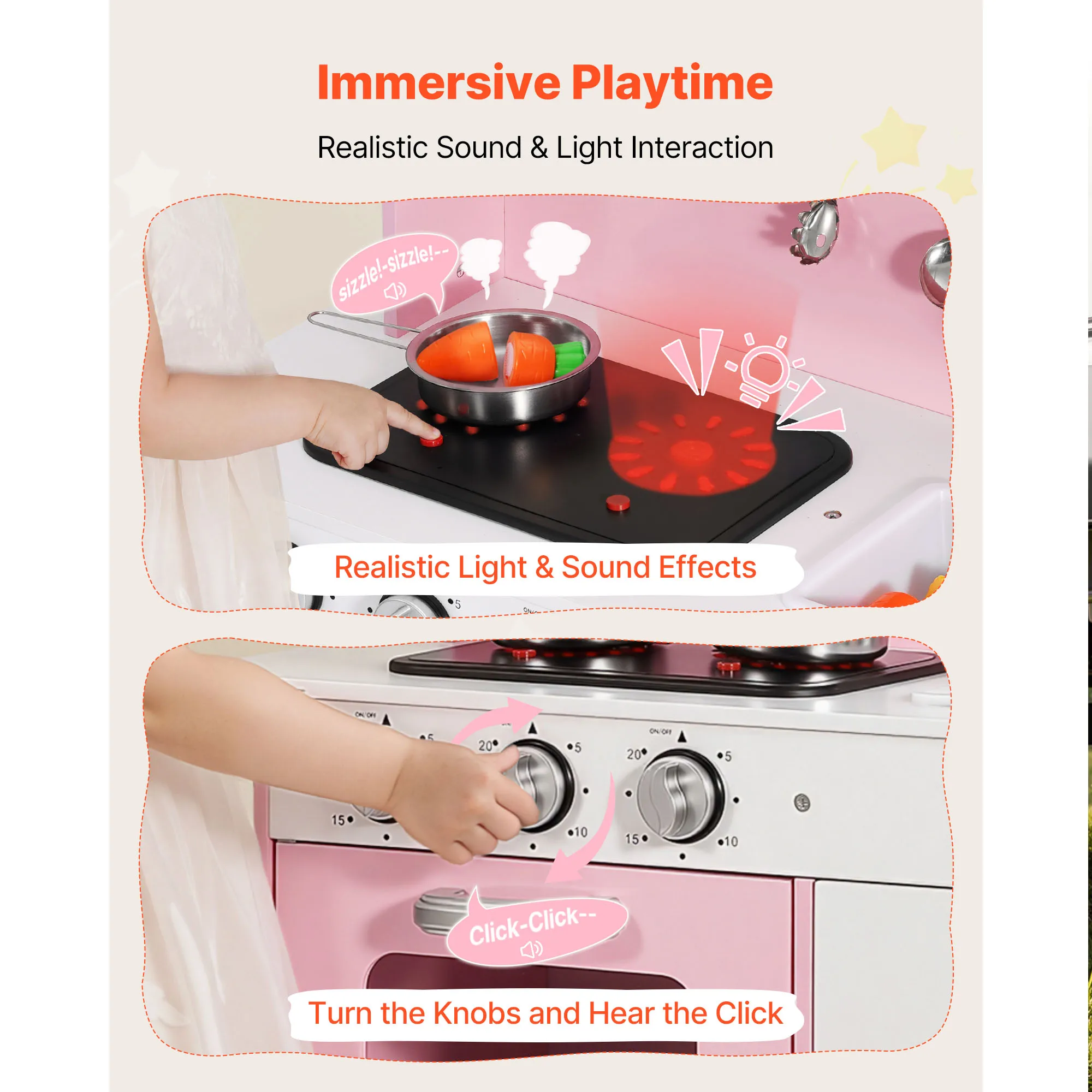 Wooden Kids Kitchen Playset - Image 4