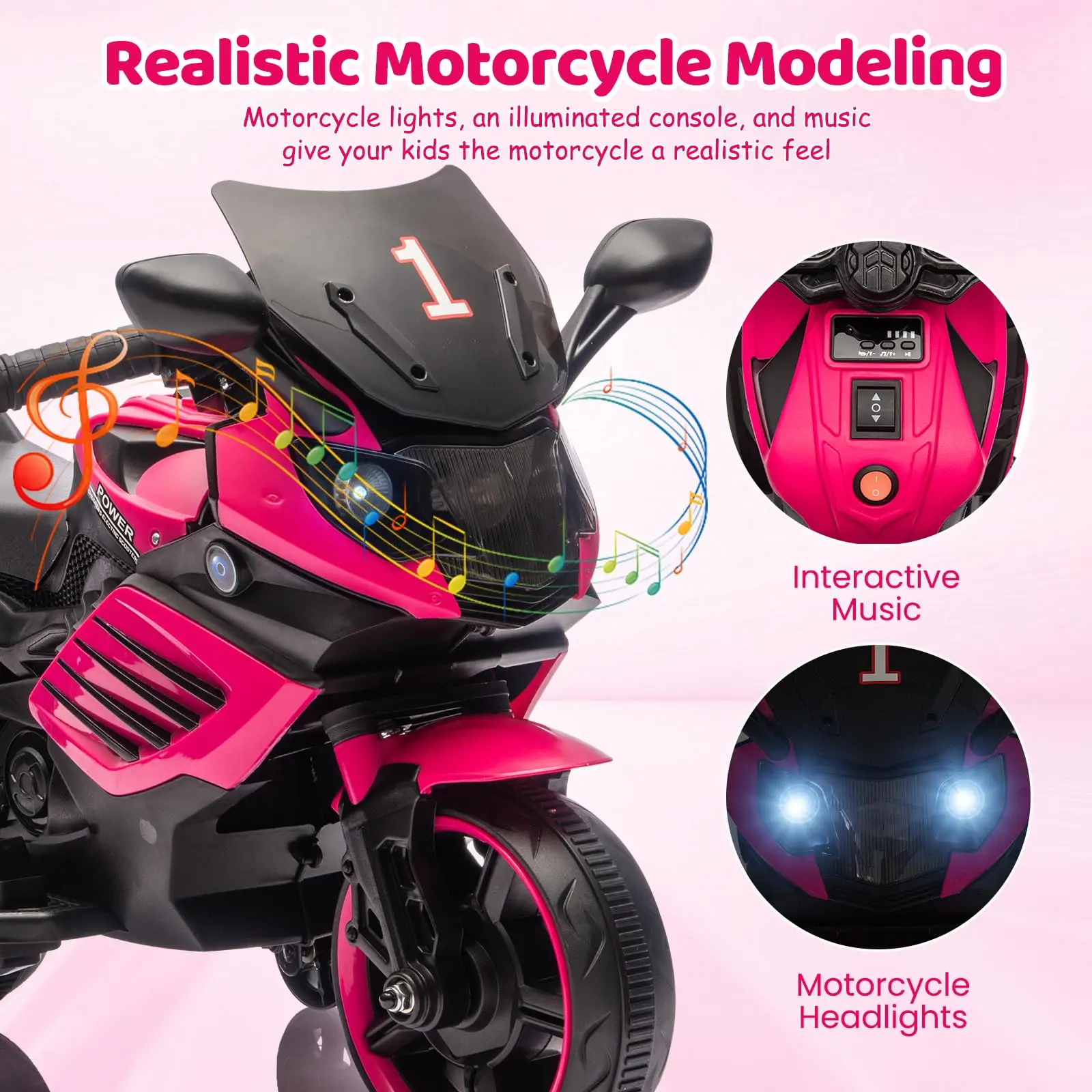 6V Kids Ride On Motorcycle - Image 3